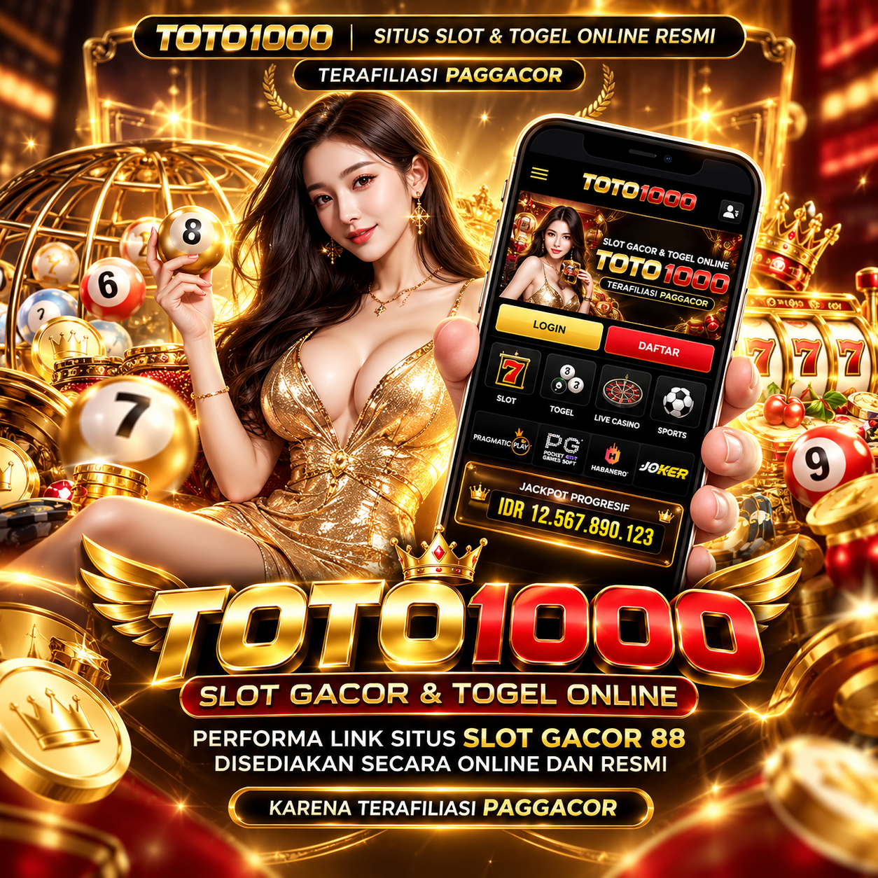 Banner TOTO1000 untuk informasi akses slot online
